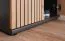 Garderobe Ringerike 02, Farbe: Anthrazit / Eiche Artisan - Abmessungen: 203 x 90 x 32 cm (H x B x T), mit Sitzkissen