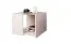 Jugendzimmer - Tisch Matthias 10, Farbe: Creme / Braun - Abmessungen: 47 x 57 x 56 cm (H x B x T)
