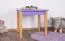Kindertisch Laurenz Buche Vollholz massiv natur / lila - Abmessungen: 47 x 50 x 50 cm (H x B x T)