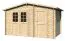 Holz-Gartenhaus 2,3 x 3,98 Meter (inkl. Dach) | Naturbelassen | Satteldach | 28 mm Blockbohlen-Haus Abbildung