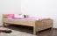 Bettrahmen für Kinder / Kinderbett 120 x 200 cm | Massivholz: Buche | Natur Lackiert Abbildung