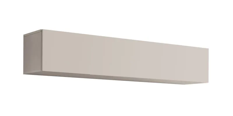 Hängeschrank | 1 Kipptür | Push-to-open Funktion | Farbe: Kaschmir | 2 Fächer | Maße: 160 x 29 x 30 cm | für Wohnzimmer