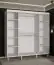 Moderner Schiebetürenschrank mit genügend Stauraum Jotunheimen 117, Farbe: Weiß - Abmessungen: 208 x 200,5 x 62 cm (H x B x T)