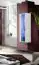 Schlichte Wohnwand Hompland 78, Farbe: Weiß - Abmessungen: 170 x 160 x 40 cm (H x B x T), mit einer Hängevitrine