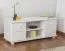 TV-Unterschrank Kiefer Vollholz massiv weiß lackiert 002 - Abmessung 55 x 136 x 47 cm (H x B x T)