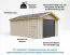 Garage Karlstein mit Elektro-Rolltor und 2 Fernbedienungen, ohne Boden, Nutzfläche: 17 m², verschließbare Tür, 354 x 468 cm, Dach mit Bitumenbeschichtung