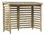 Kaminholzunterstand 07 - Abmessungen: 242 x 125 x 213 cm (L x B x H)