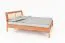 Einzelbett / Gästebett Wellsford 02 Kernbuche massiv geölt - Liegefläche: 90 x 200 cm (B x L)