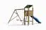 Spielturm Anton inkl. Doppelschaukel und Wellenrutsche FSC®