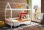 Modernes Kinderbett aus Kieferholz Avaldsnes 13, Farbe: Weiß - Abmessungen: 145 x 164 x 89 cm (H x B x T)