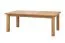 Robuster Esstisch Colmont 02, ausziehbar bis 270 cm, Tischplatte 4 cm dick, geölte Oberfläche, massives Eichenholz, vier Standbeine, Maße: 75 x 180 x 90 cm