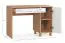 Schreibtisch | eine Schublade | Farbe: Beige | zwei Fächer | Soft-Close Funktion | Griffe: Weiß | Maße: 110 x 57 x 78 cm | 1 Tür | für Büro