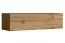 2er Set TV-Unterschränke mit vier Fächern Balestrand 348, Farbe: Weiß / Eiche Wotan - Abmessungen: 110 x 130 x 30 cm (H x B x T), mit Wandregal