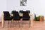 Tisch Kiefer massiv Vollholz natur Junco 241B (eckig) - 80 x 200 cm (T x B)