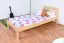 Kinderbett / Jugendbett Kiefer massiv Vollholz natur 74, inkl. Lattenrost - 90 x 200 cm (B x L)