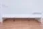 Jugendbett "Easy Premium Line" K8 inkl.1 Abdeckblende, 120 x 200 cm Buche Vollholz massiv weiß lackiert
