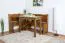 Tisch Kiefer massiv Vollholz Eichefarben Rusikal Junco 226C (eckig) - 100 x 50 cm (L x B)
