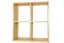 Hängeregal / Wandregal Kiefer massiv Vollholz natur Junco 290 - Abmessungen: 60 x 64 x 20 cm (H x B x T)