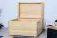 Truhe Kiefer massiv Vollholz natur 006 – Abmessungen: 58 x 94 x 55,5 cm (H x B x T)
