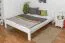 Jugendbett Kiefer massiv Vollholz weiß lackiert 75, inkl. Lattenrost - Abmessung 180 x 200 cm