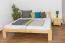 Doppelbett / Gästebett Kiefer massiv Vollholz natur 75, inkl. Lattenrost - Abmessung 180 x 200 cm