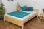 Jugendbett Kiefer massiv Vollholz natur 77, inkl. Lattenrost - Abmessung 160 x 200 cm (B x L)