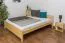 Jugendbett Kiefer massiv Vollholz natur 77, inkl. Lattenrost - Abmessung 160 x 200 cm (B x L)