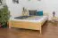 Jugendbett Kiefer massiv Vollholz natur 77, inkl. Lattenrost - Abmessung 160 x 200 cm (B x L)