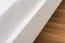 Jugendbett Kiefer massiv Vollholz weiß lackiert 77, inkl. Lattenrost - Abmessung 160 x 200 cm