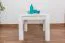 Couchtisch Kiefer massiv Vollholz weiß lackiert Junco 485 – Abmessung 50 x 60 x 60 cm