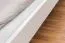 Kinderbett / Jugendbett Buche massiv Vollholz weiß lackiert 106, inkl. Lattenrost - Abmessung 140 x 200 cm