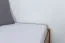 Futonbett / Massivholzbett Kiefer Vollholz massiv Eichefarben A10, inkl. Lattenrost - Abmessung 160 x 200 cm