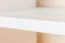 Hängeregal / Wandregal Kiefer massiv Vollholz weiß lackiert Junco 288 - Abmessung 50 x 130 x 20 cm