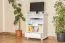 TV-Unterschrank Kiefer massiv Vollholz weiß lackiert Junco 198 - Abmessung 84 x 72 x 44 cm