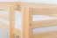 Etagenbett / Spielbett Phillip Buche massiv natur mit Regal, inkl. Rollrost - 90 x 200 cm, teilbar