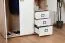 Kinderzimmer - Drehtürenschrank / Kleiderschrank Benjamin 14, Farbe: Buche / Weiß - 198 x 126 x 56 cm (H x B x T)