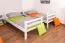 Etagenbett / Stockbett "Easy Premium Line" K17/n, Buche Vollholz massiv Weiß, Liegefläche: 90 x 200 cm (B x L), teilbar