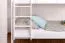Etagenbett für Erwachsene "Easy Premium Line" K20/n, Kopf- und Fußteil gerade, Buche Vollholz massiv Weiß - 90 x 200 cm (B X L), teilbar