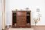 Vitrine Sentis 11, Farbe: Dunkelbraun - 136 x 158 x 46 cm (H x B x T)