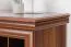 Vitrine Sentis 11, Farbe: Dunkelbraun - 136 x 158 x 46 cm (H x B x T)