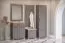 Garderobe Cuenca 08, Farbe: Eiche / Grau - Abmessungen: 138 x 60 x 6 cm (H x B x T)