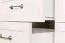 Vitrine Badile 05, Farbe: Kiefer Weiß / Braun - 187 x 127 x 39 cm (H x B x T)