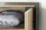 Drehtürenschrank / Kleiderschrank Sichling 01, Rahmen Rechts, Farbe: Eiche Braun - Abmessungen: 193 x 80 x 58 cm (H x B x T)