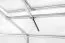 Gewächshaus Endivie XL4, HKP 6 mm, Grundfläche: 4,40 m² - Abmessungen: 150 x 290 cm (L x B)