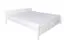 Elegantes Jugendbett Buche Massivholz 117G, in Weiß, inkl. Lattenrost, Matratzenmaße 180 x 200 cm, schlichtes Design, einfache und rasche Montage