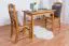 Tisch Kiefer massiv Vollholz Erlefarben Junco 227B (eckig) - 100 x 60 cm (B x T)