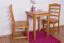 Tisch Kiefer massiv Vollholz Erlefarben Junco 233A (eckig) - 60 x 60 cm (B x T)