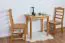 Tisch Kiefer massiv Vollholz Erlefarben Junco 226A (eckig) - 50 x 80 cm (B x T)