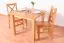 Tisch Kiefer massiv Vollholz Erlefarben Junco 239B - 90 x 90 cm (B x T)