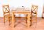 Tisch Kiefer massiv Vollholz Erlefarben Junco 239B - 90 x 90 cm (B x T)